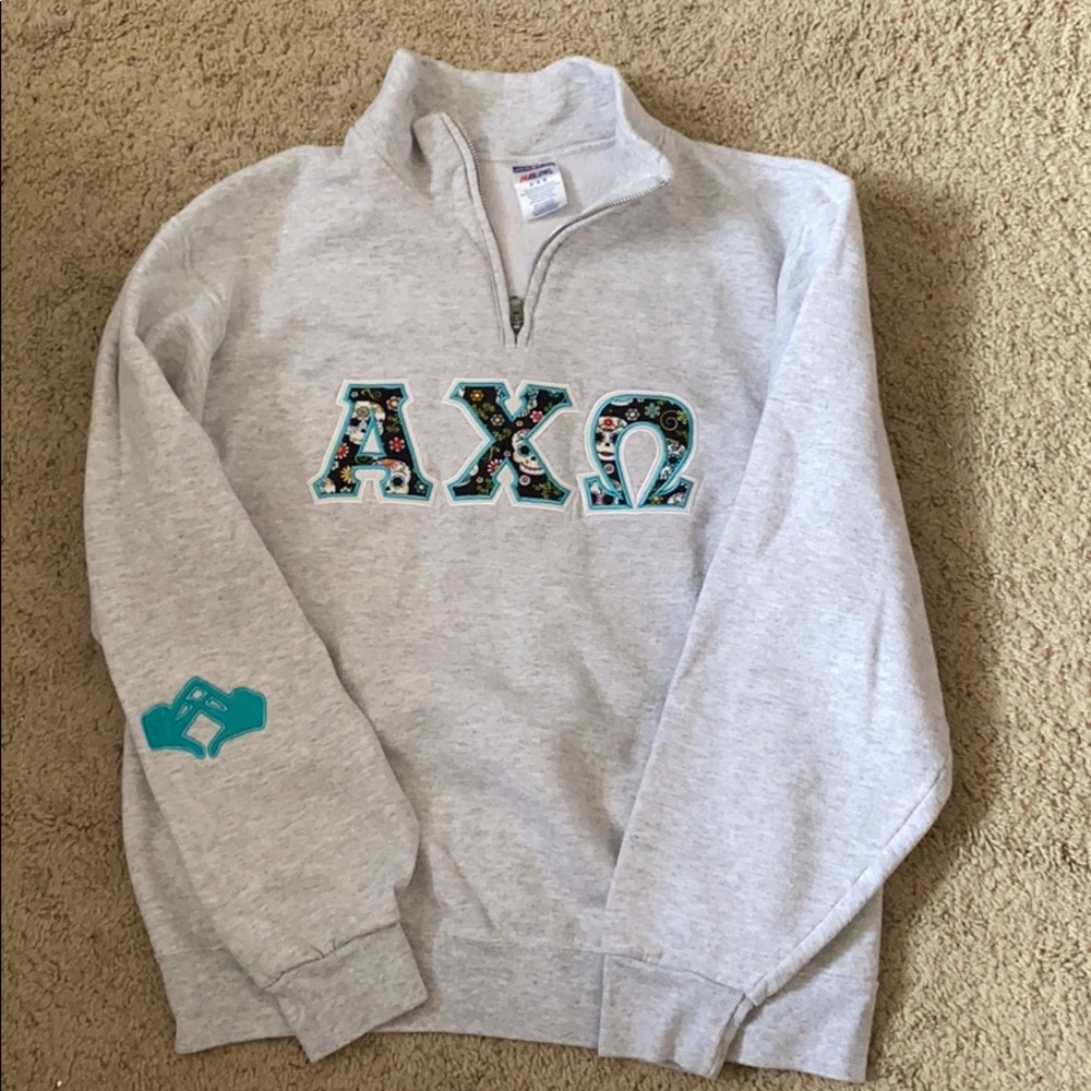 Alpha chi omega AXO 1/4 zip